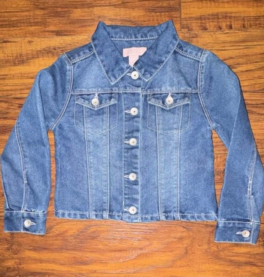 Squeeze Denim Jacket Size 6 - Blue Sequin Back Girl’s